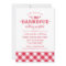 I Do BBQ Rustic Red Gingham Wedding Reception