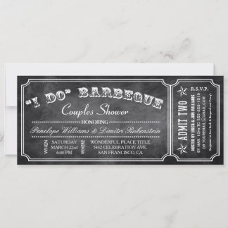 I DO BBQ Ticket Invitations | Couples Shower