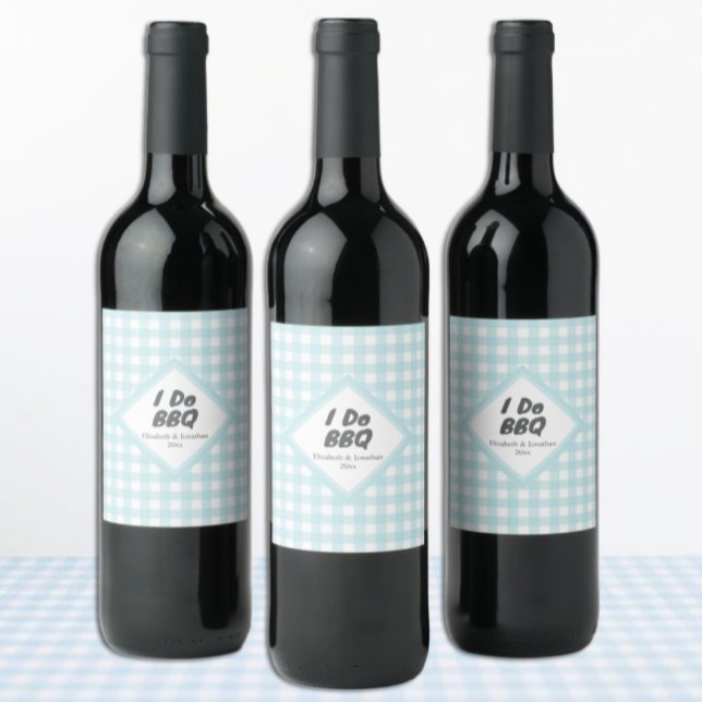 I Do BBQ Wine Label (Creator Uploaded)