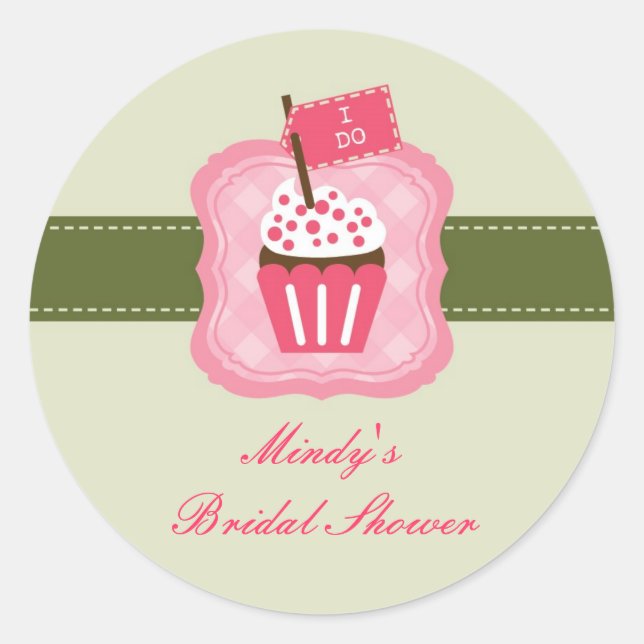 "I Do" Bridal Shower Sticker (Front)