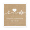 I Do Burlap Rustic Wedding Paper Napkin