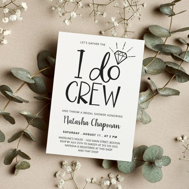 I Do Crew Bridal Shower Invitation (Creator Uploaded)