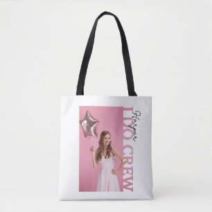 I Do Crew Bride Party Photo Tote Bag   Personalise