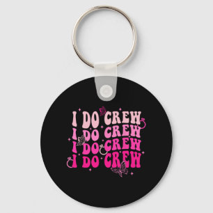 I Do Crew Bride Squad Bridesmaid Retro Bachelorett Key Ring