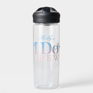I Do Crew - Custom Wedding Party Design  Water Bottle