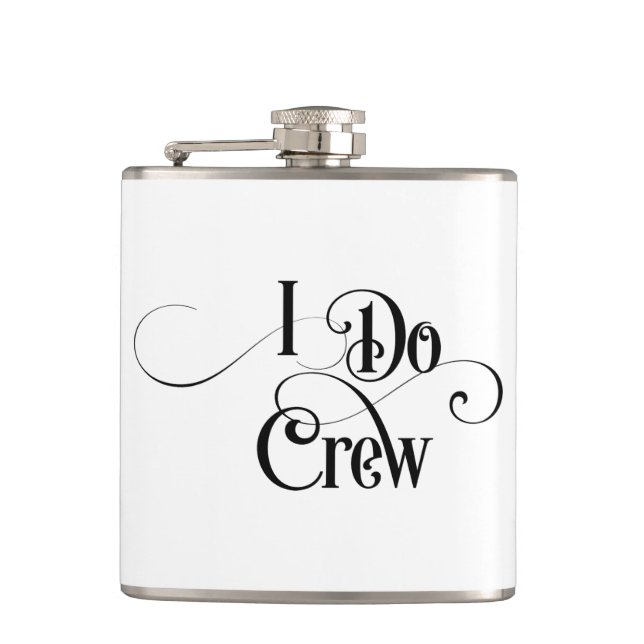 I Do Crew Hip Flask (Front)