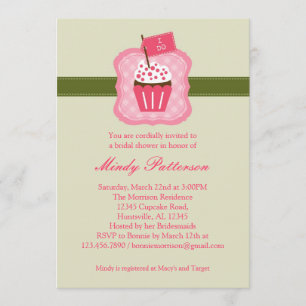 “I Do” Cupcake Bridal Shower Invitation