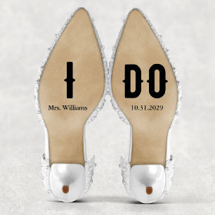 I Do Gothic Bride Wedding Shoes Custom