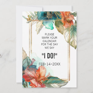 I DO Hibiscus Serenade Paradise Save The Date