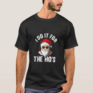 I Do It For The Ho s Funny Santa Christmas Tank To