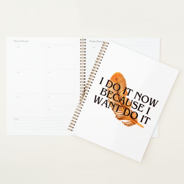  I Do It Now Because I want to .motivation gold  Planner (Display)