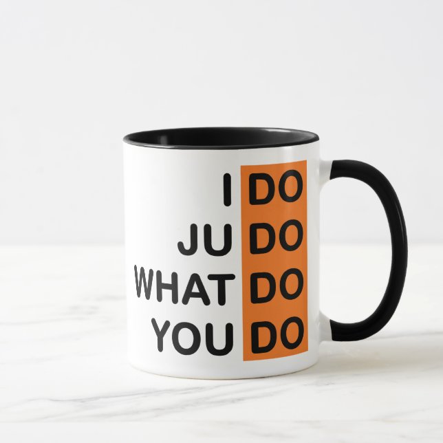 I Do Judo... Ringer Mug (Right)