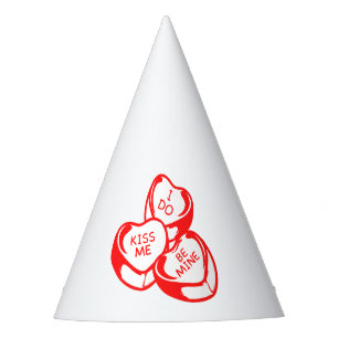 I Do Kiss Me Be Mine Valentine's Day Party Hat