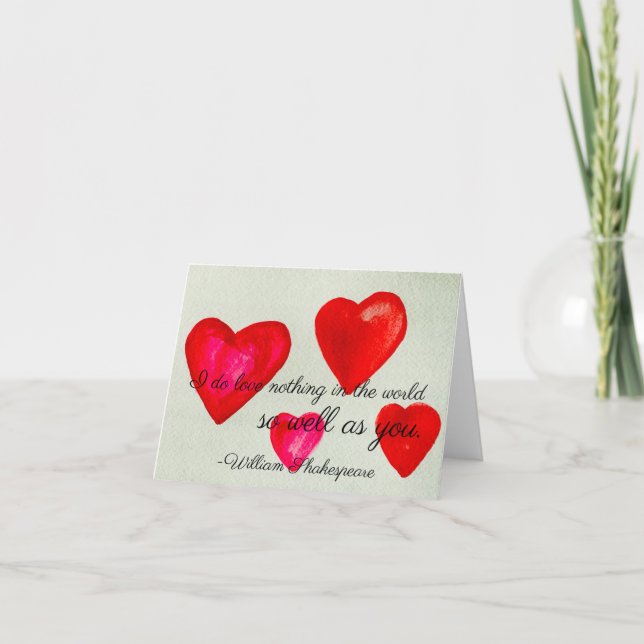 I do love nothing in the world so well as you.  card (Front)