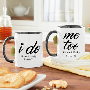 I Do, Me Too Wedding Marriage Wife Husband Couple Mug