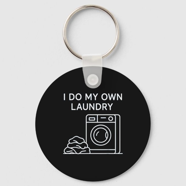 I Do My Own Laundry Minimal This Year Achievements Key Ring (Front)