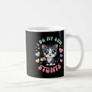 I Do My Own Stunts Broken Arm Cat Saying Kawaii Me Coffee Mug