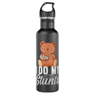 I Do My Own Stunts Broken Arm Recovery Injury Arm 710 Ml Water Bottle