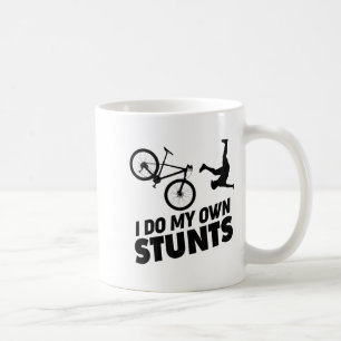 I Do My Own Stunts Funny Mountain Bike  Coffee Mug
