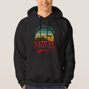 I Do My Own Stunts Jet Ski Retro Jet Skiing Jetski Hoodie