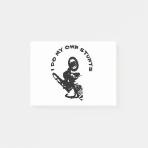 I DO MY OWN STUNTS MOTOCROSS BIKE 116 POST-IT NOTES
