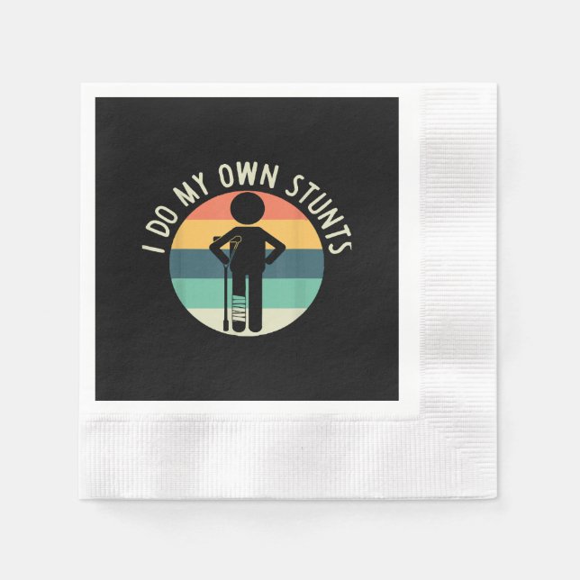 i do my own stunts napkin (Front)