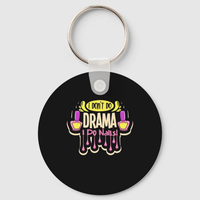 I Do Nails Key Ring (Front)