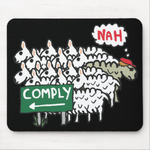 I Do Not Comply Mouse Pad