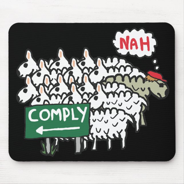 I Do Not Comply Mouse Pad (Front)