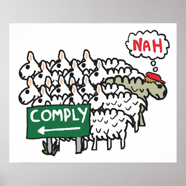 I Do Not Comply Poster (Front)