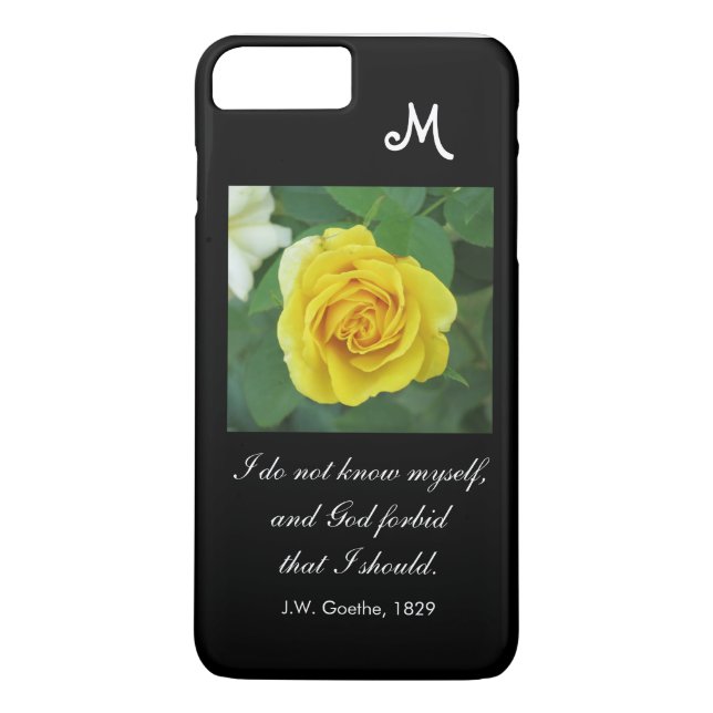 I do not know myself . . . (Goethe quote) Case-Mate iPhone Case (Back)