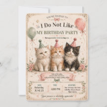 I Do Not Like My Birthday Party