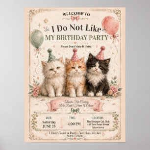 I Do Not Like My Birthday Party Welcome  Poster