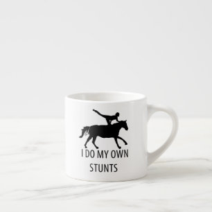I Do Own Stunts Vaulting Horseriding Espresso Cup