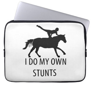 I Do Own Stunts Vaulting Horseriding Laptop Sleeve