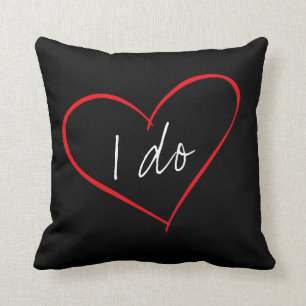 I Do Personalised Couple's Throw Pillow