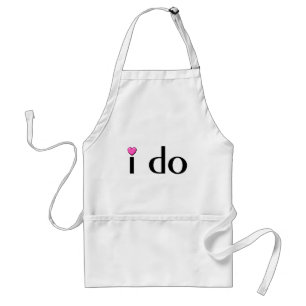 I Do (Pink Hrt) Standard Apron