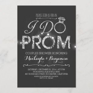 I do PROM couples shower invitation