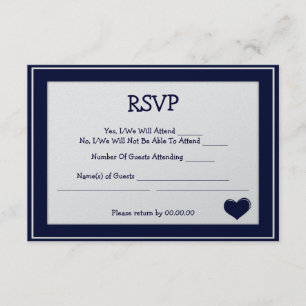 i do rsvp - navy card