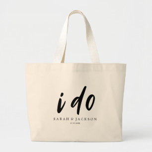I do Simple Minimal Large Tote Bag