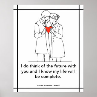 I do think of the future with you__Poster Poster