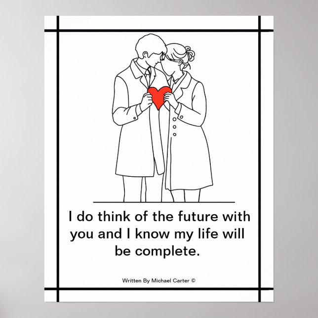 I do think of the future with you__Poster Poster (Front)