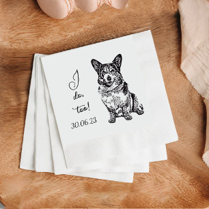 I Do Too Dog Custom Cocktail Napkin Pet Napkin