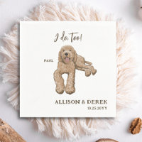 I Do Too Dog Portraits Goldendoodle Wedding