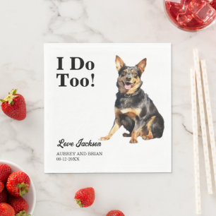 I Do Too! Lancashire Heeler Dog Pet Napkin