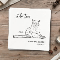 I Do Too Minimalist Dog Pet Cat Wedding