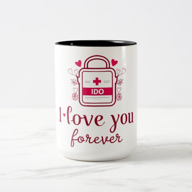 I Do  Two-Tone Coffee Mug (Center)