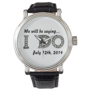 I Do Wedding Bling Save the Date Watch