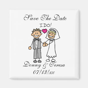 I Do Wedding Couple Save The Dates Magnet