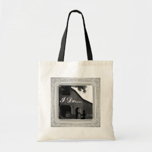 I do western country engagement party tote bag